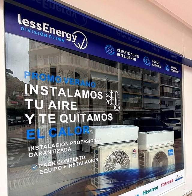 Showroom de Less Energy Climatización en Cullera